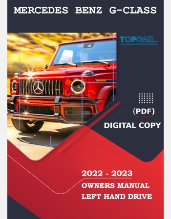 mercedes benz g-class 2022-2023 owners manual